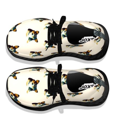 Corgi Pattern - Black Soles